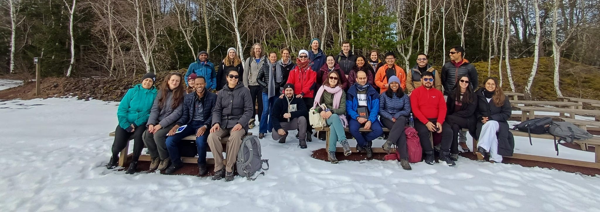 Photo de groupe au Volcan de Lemptegy